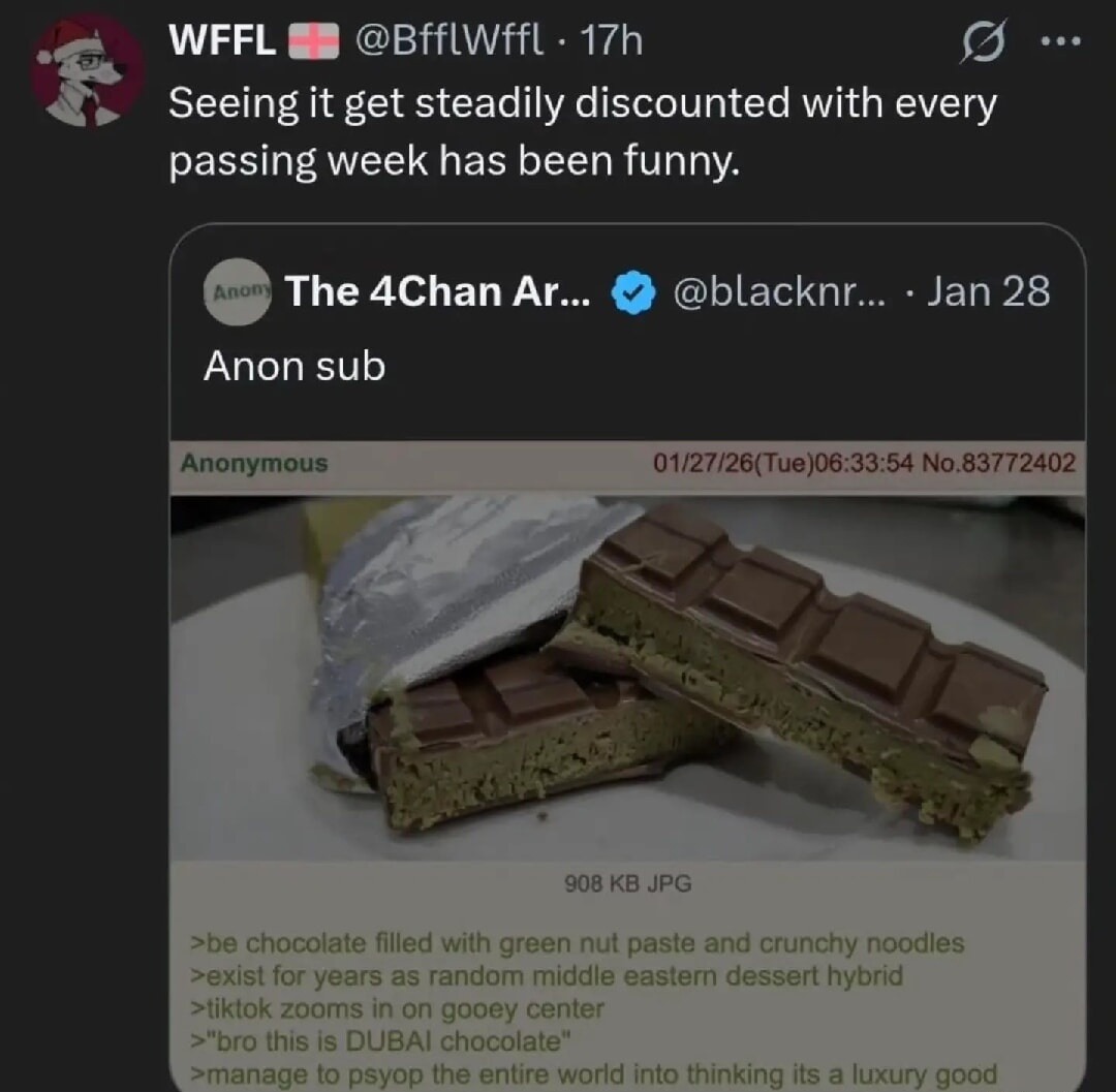 Seeing it get steadily discounted with every passing week has been funny. Anon sub