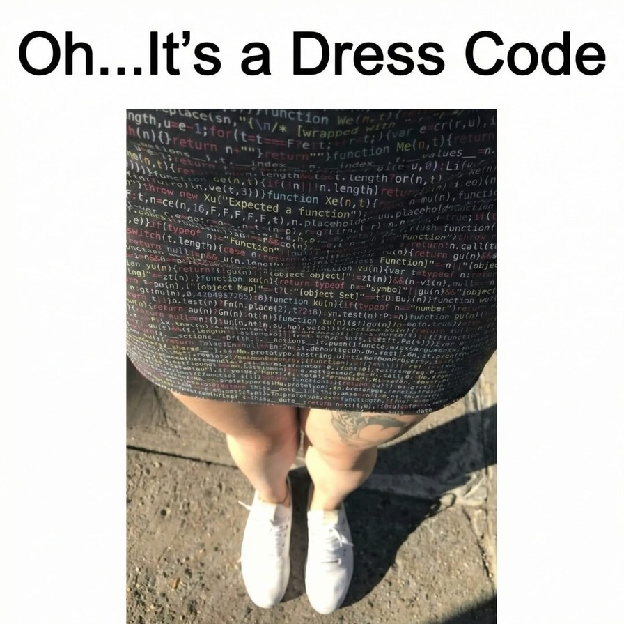 Oh... It's a Dress Code