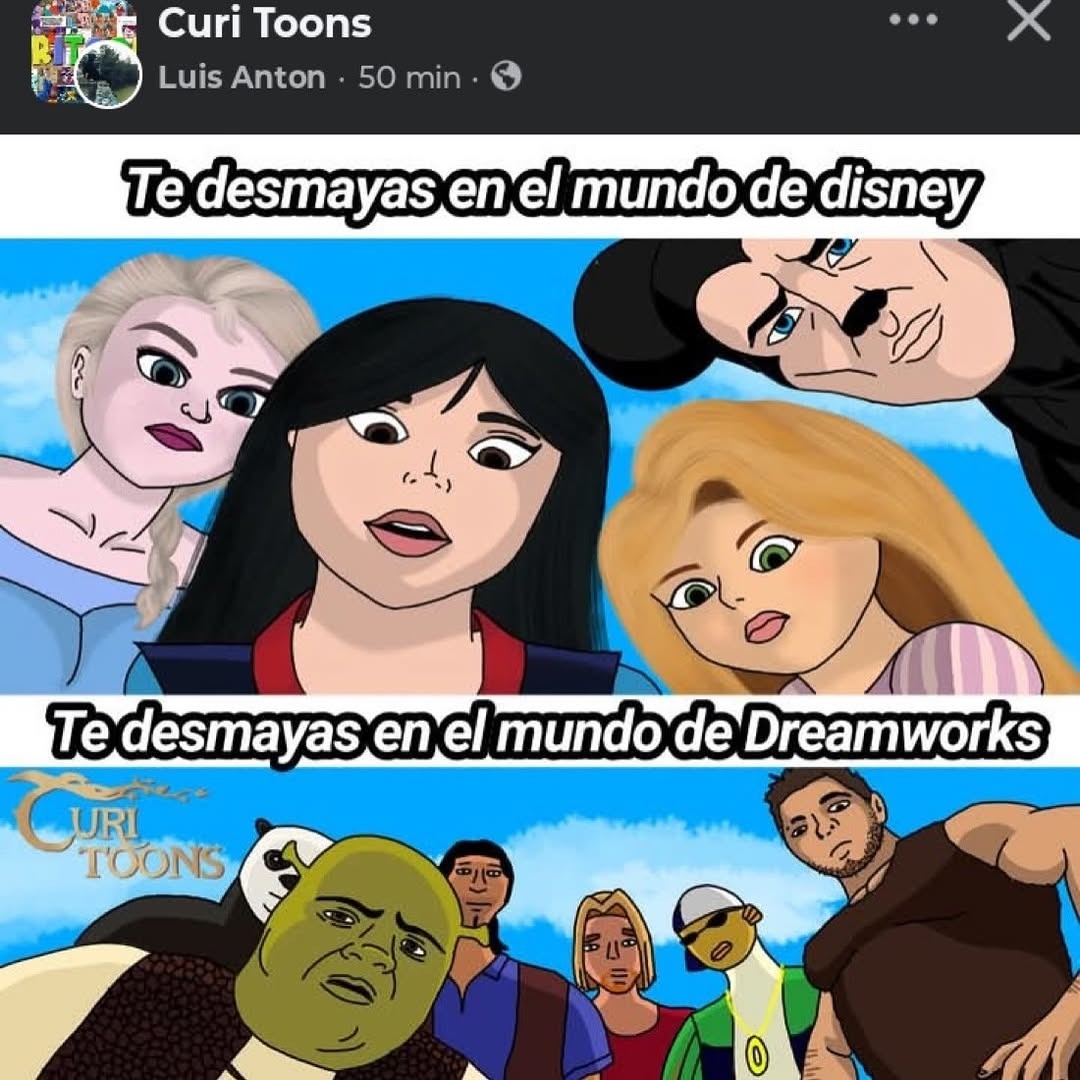 Te desmayas en el mundo de Disney
Te desmayas en el mundo de Dreamworks