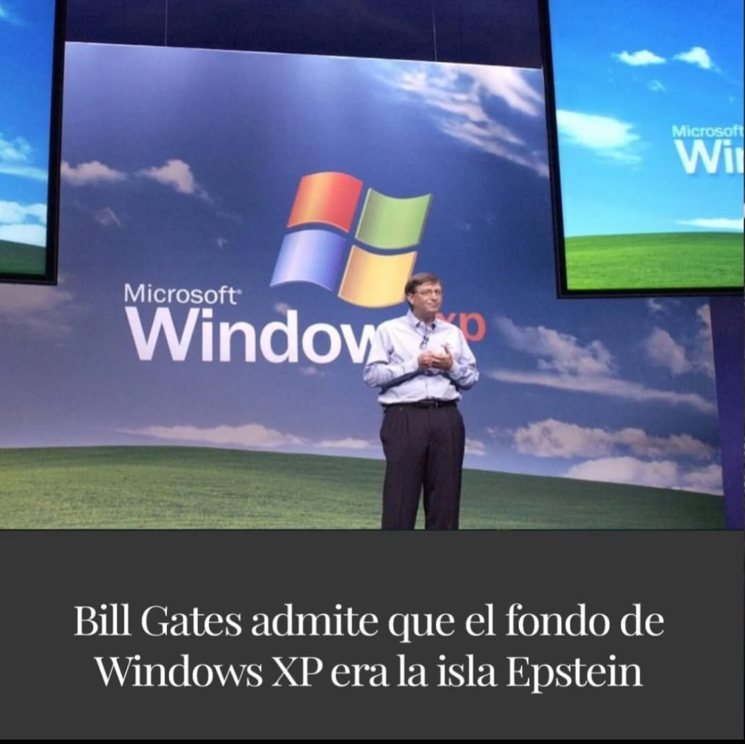 Bill Gates admite que el fondo de Windows XP era la isla Epstein