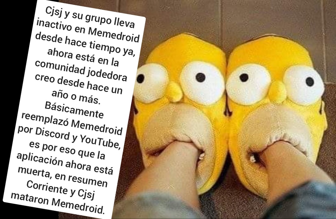 Cjsj y su grupo lleva inactivo en Memedroid desde hace tiempo ya, ahora está en la comunidad jodedora creo desde hace un año o más. Básicamente reemplazó Memedroid por Discord y YouTube, es por eso que la aplicación ahora está muerta, en resumen Corriente y Cjsj mataron Memedroid.