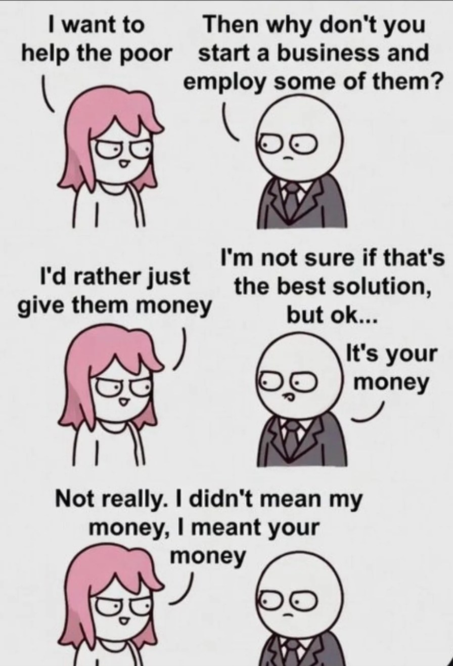 I want to help the poor
Then why don't you start a business and employ some of them?
I'd rather just give them money
I'm not sure if that's the best solution, but ok...
It's your money
Not really. I didn't mean my money, I meant your money