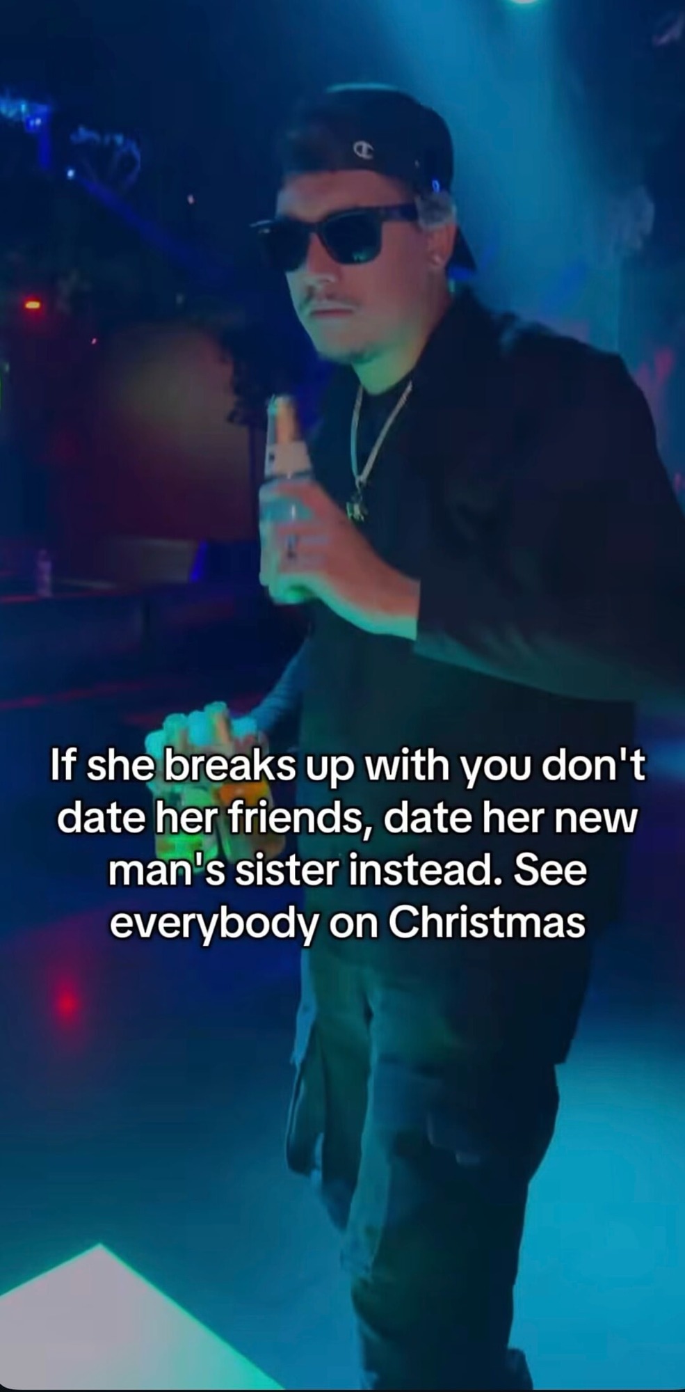 If she breaks up with you don't date her friends, date her new man's sister instead. See everybody on Christmas