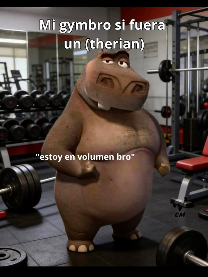 Mi gymbro si fuera un (therian)\n