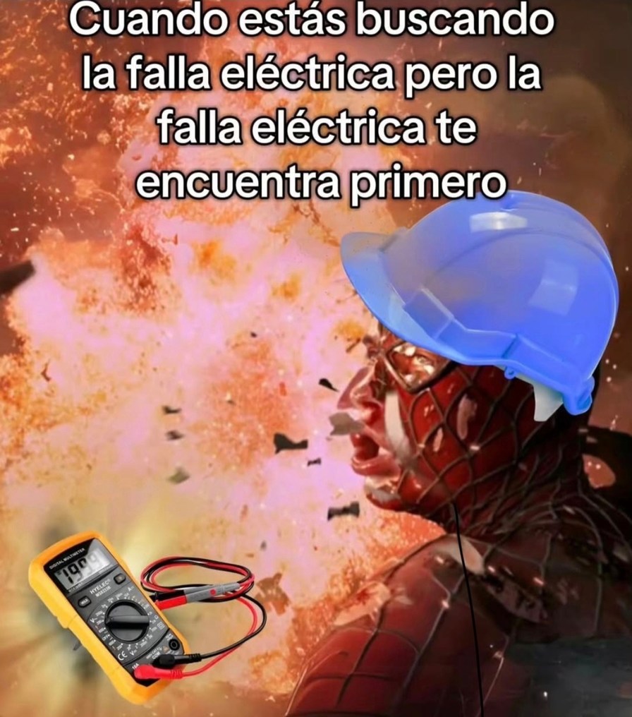Cuando estás buscando la falla eléctrica pero la falla eléctrica te encuentra primero