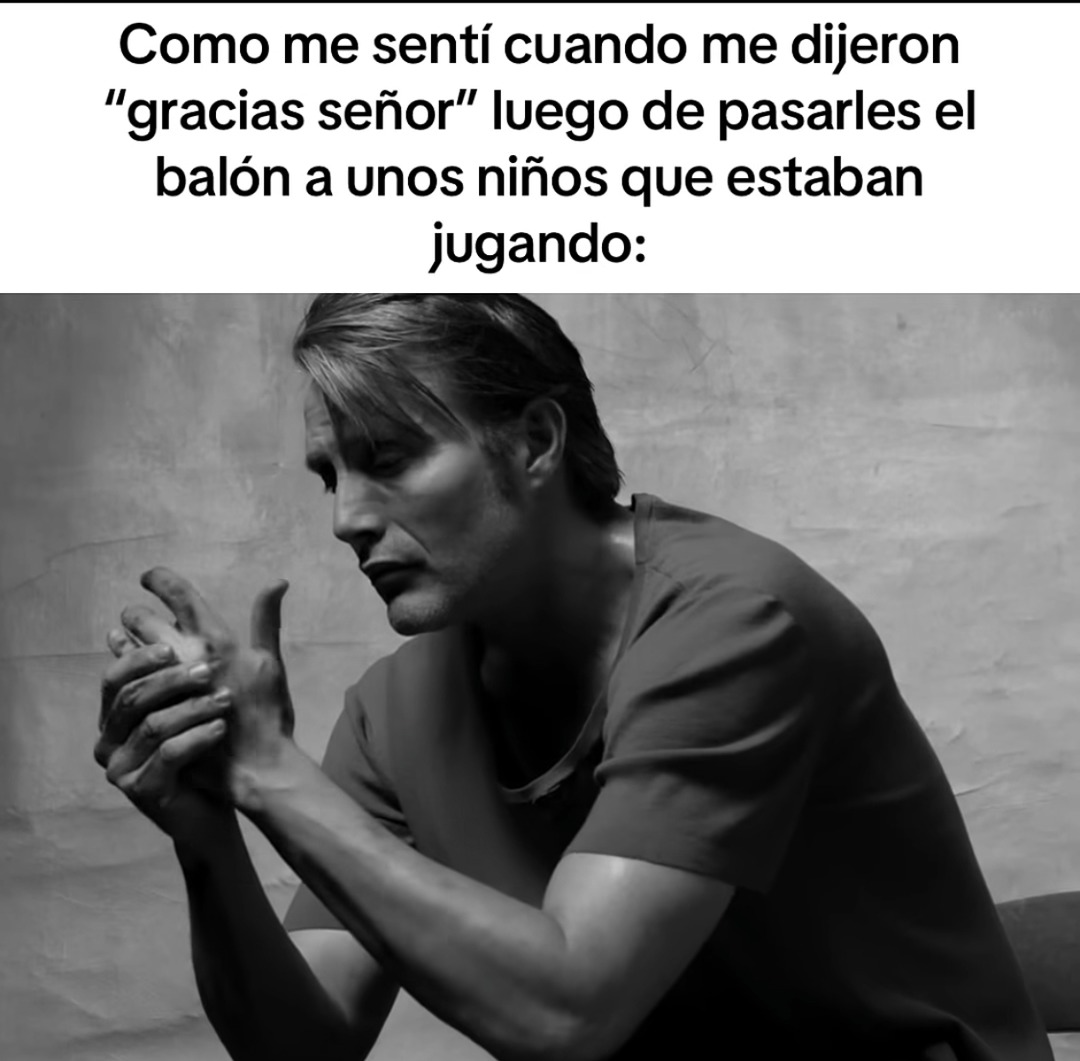 Como me sentí cuando me dijeron “gracias señor” luego de pasarles el balón a unos niños que estaban jugando: