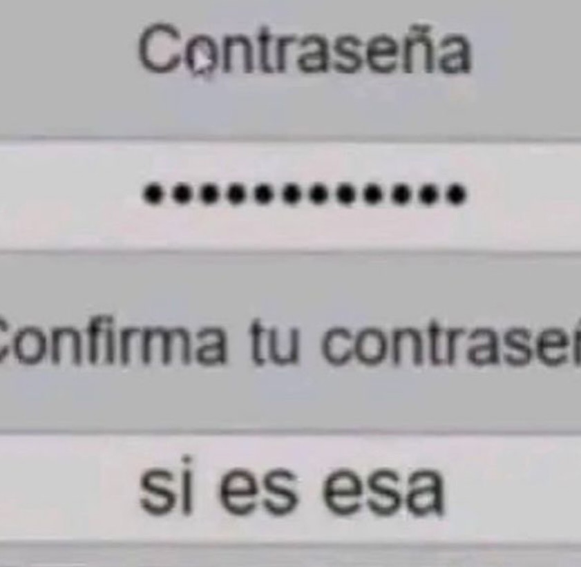 Contraseña
••••••••••
Confirma tu contraseña
si es esa
Session ID: 13182.