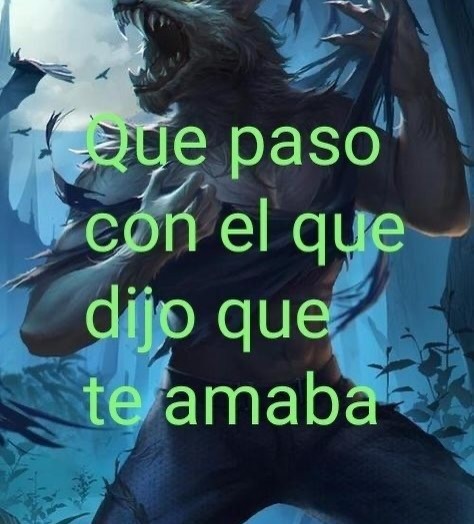 Que paso con el que dijo que te amaba