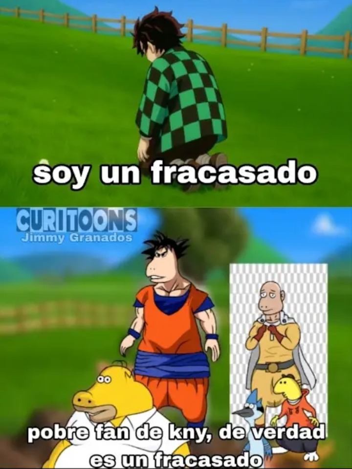 soy un fracasado
pobre fan de kny, de verdad es un fracasado