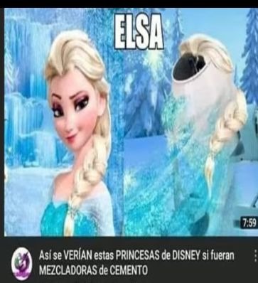 ELSA
Así se VERÍAN estas PRINCESAS de DISNEY si fueran MEZCLADORAS de CEMENTO