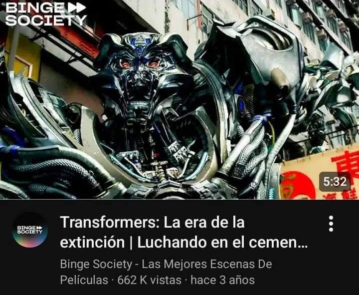 BINGE SOCIETY Transformers: La era de la extinción | Luchando en el cem...