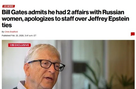 Bill Gates admits he had 2 affairs with Russian women, apologizes to staff over Jeffrey Epstein ties
US Exclusive