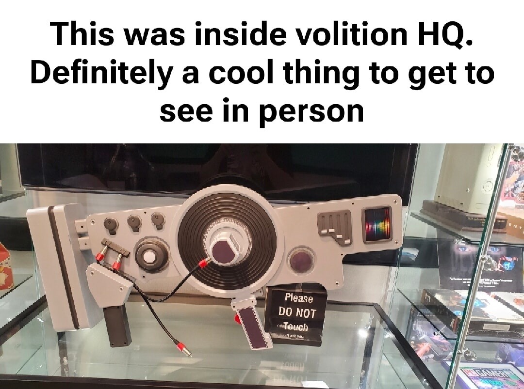 This was inside volition HQ. Definitely a cool thing to get to see in person
Please DO NOT Touch