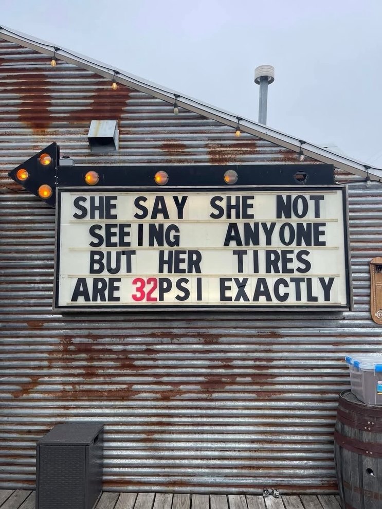 SHE SAY SHE NOT SEEING ANYONE BUT HER TIRES ARE 32 PSI EXACTLY