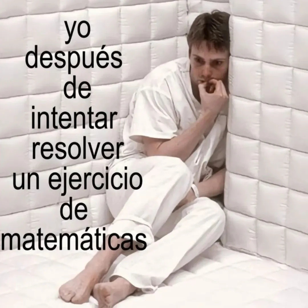 yo después de intentar resolver un ejercicio de matemáticas