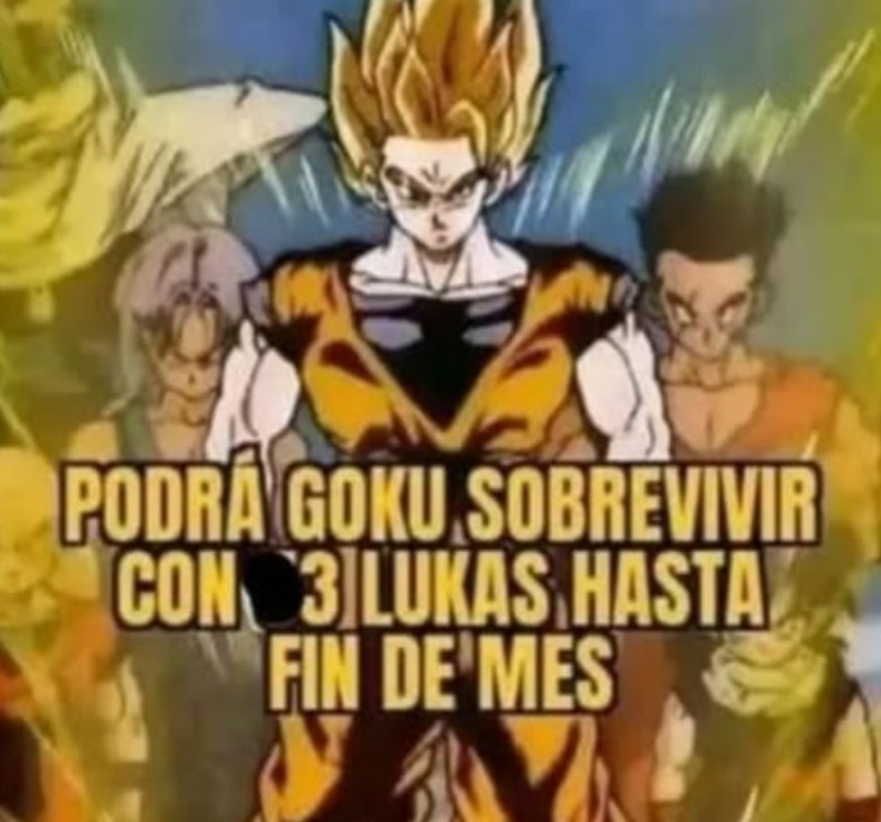 PODRÁ GOKU SOBREVIVIR CON 3 LUKAS HASTA FIN DE MES