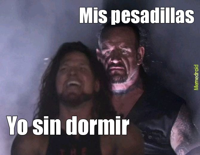 Mis pesadillas Yo sin dormir