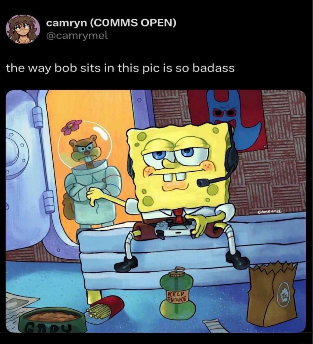 the way bob sits in this pic is so badass