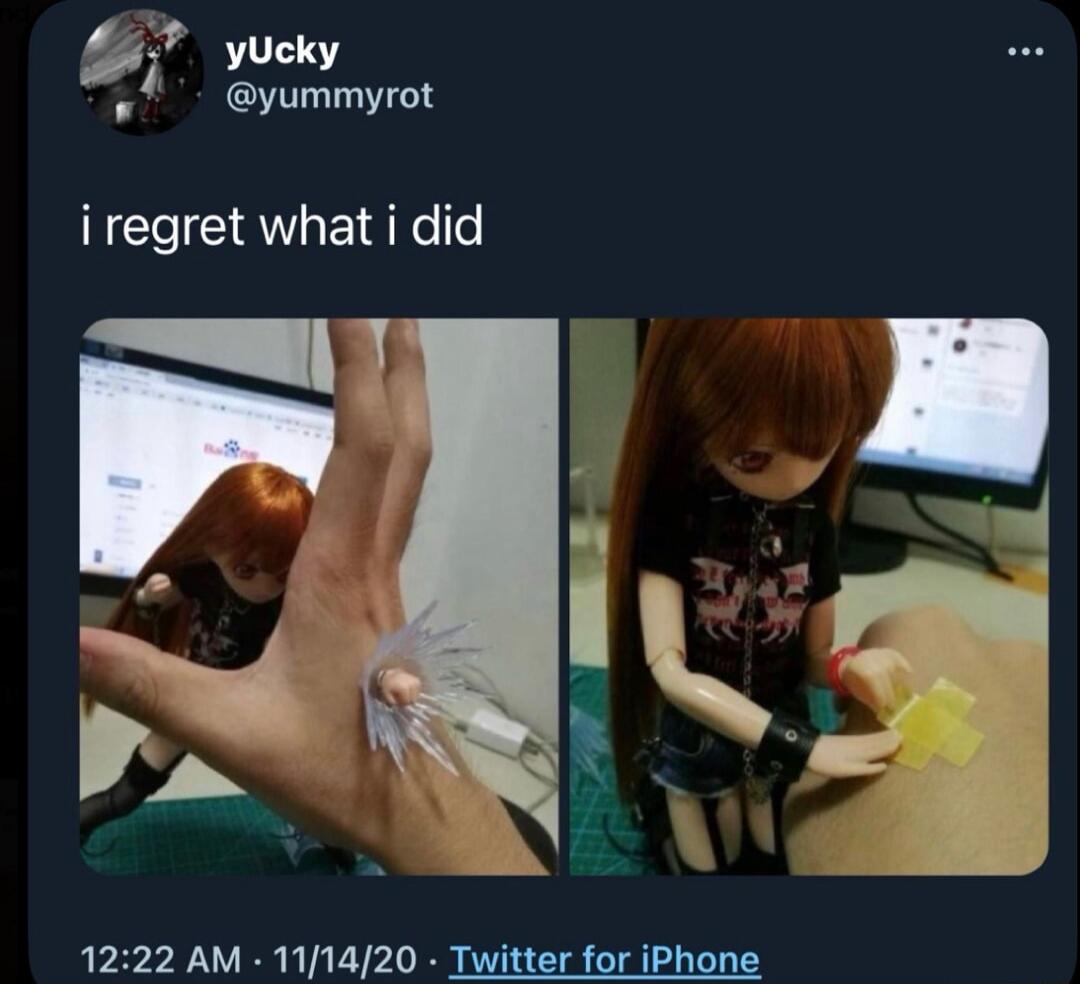 i regret what i did