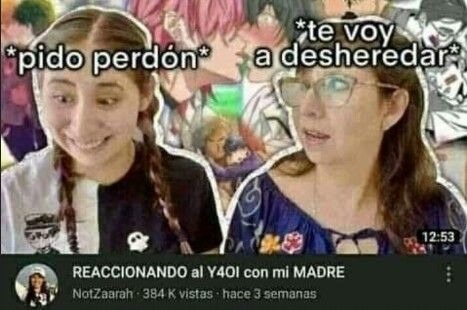 *pido perdón* *te voy a desheredar*