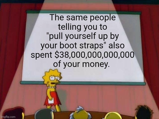 The same people telling you to 