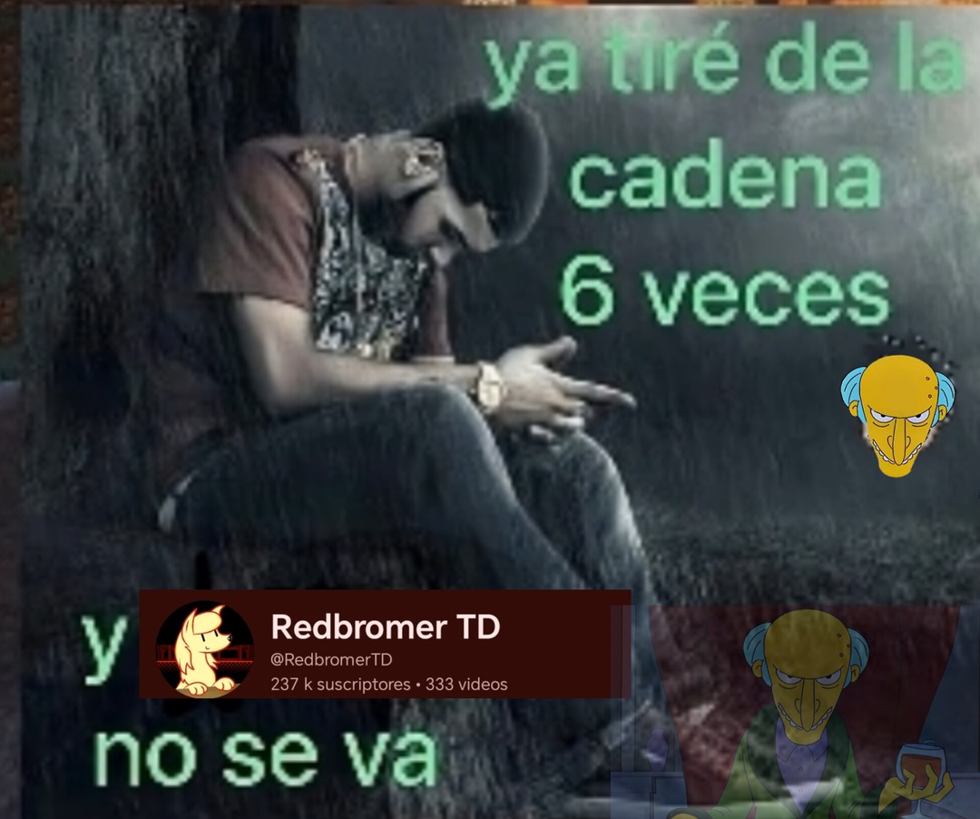 ya tiré de la cadena 6 veces y no se va