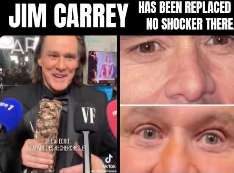 JIM CARREY HAS BEEN REPLACED NO SHOCKER THERE