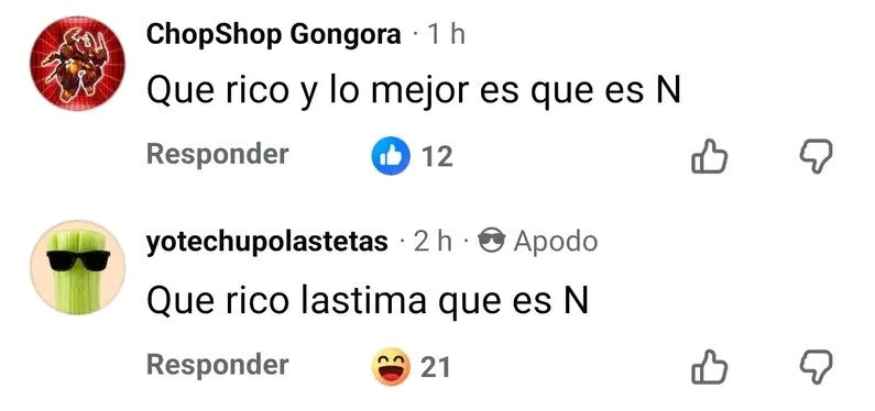 Que rico y lo mejor es que es N
Que rico lastima que es N