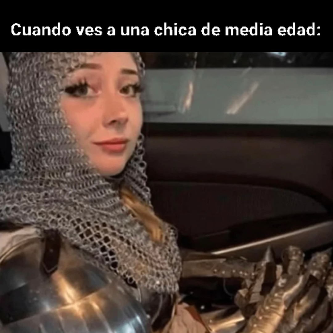 Cuando ves a una chica de media edad: