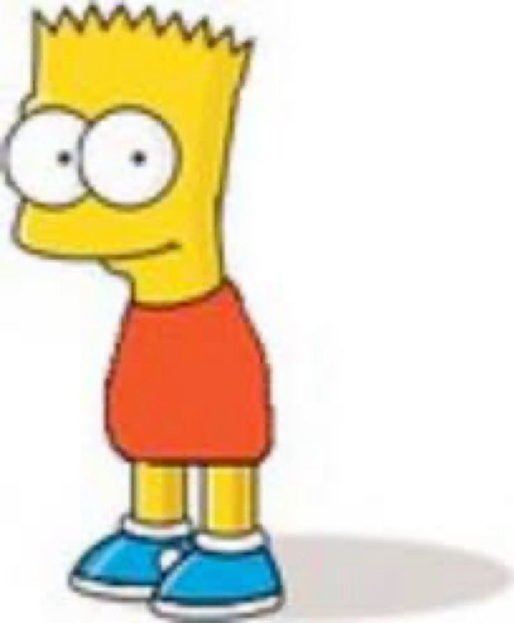 Imagen de Bart Simpson de The Simpsons.