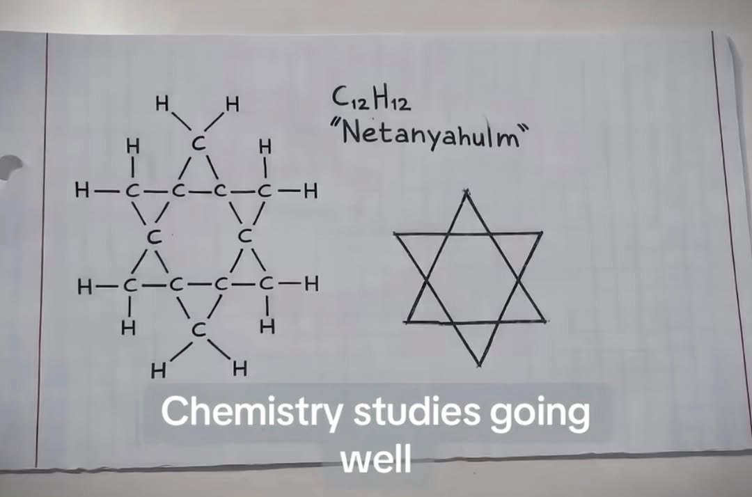 C12H12 “Netanyahulm”

Chemistry studies going well