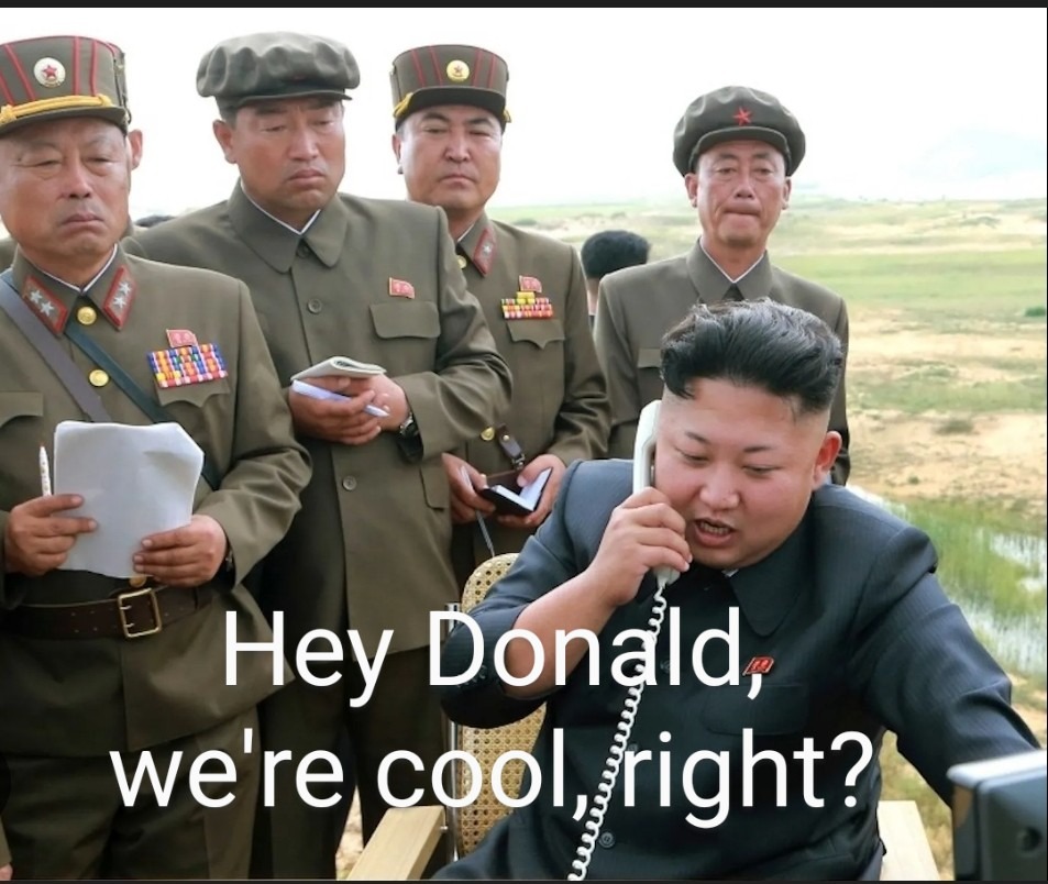Hey Donald, we're cool, right?