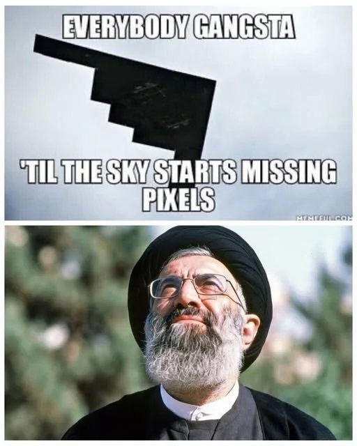 EVERYBODY GANGSTA 'TIL THE SKY STARTS MISSING PIXELS