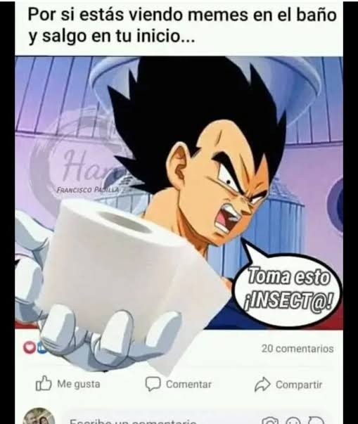 Por si estás viendo memes en el baño y salgo en tu inicio... Toma esto ¡INSECTO!