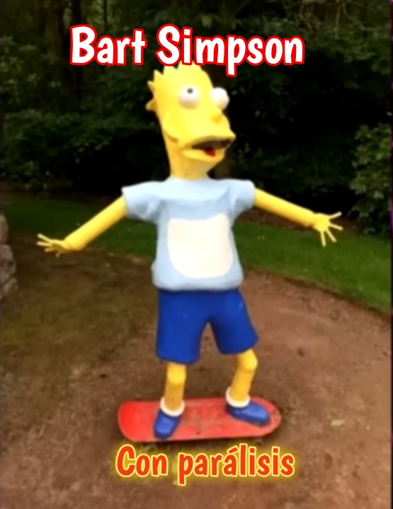 Bart Simpson Con parálisis