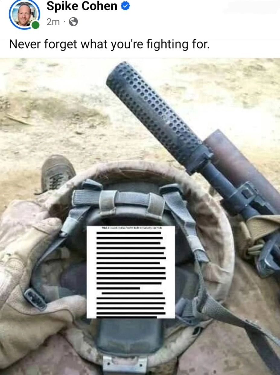 Never forget what you're fighting for.