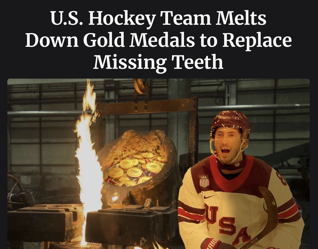 U.S. Hockey Team Melts Down Gold Medals to Replace Missing Teeth Session ID: 15107.