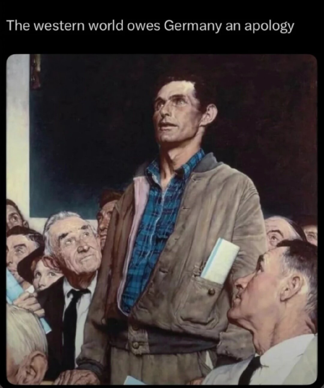 The western world owes Germany an apology