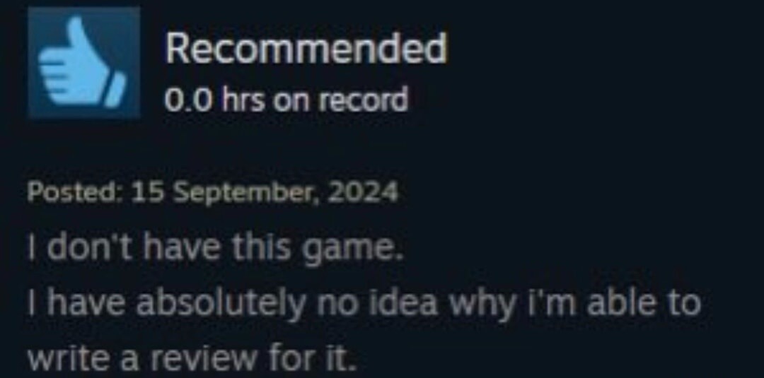 I don't have this game. I have absolutely no idea why I'm able to write a review for it.
Session ID: 15688.