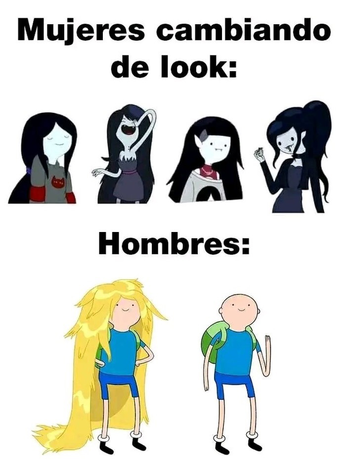 Mujeres cambiando de look:

Hombres:
