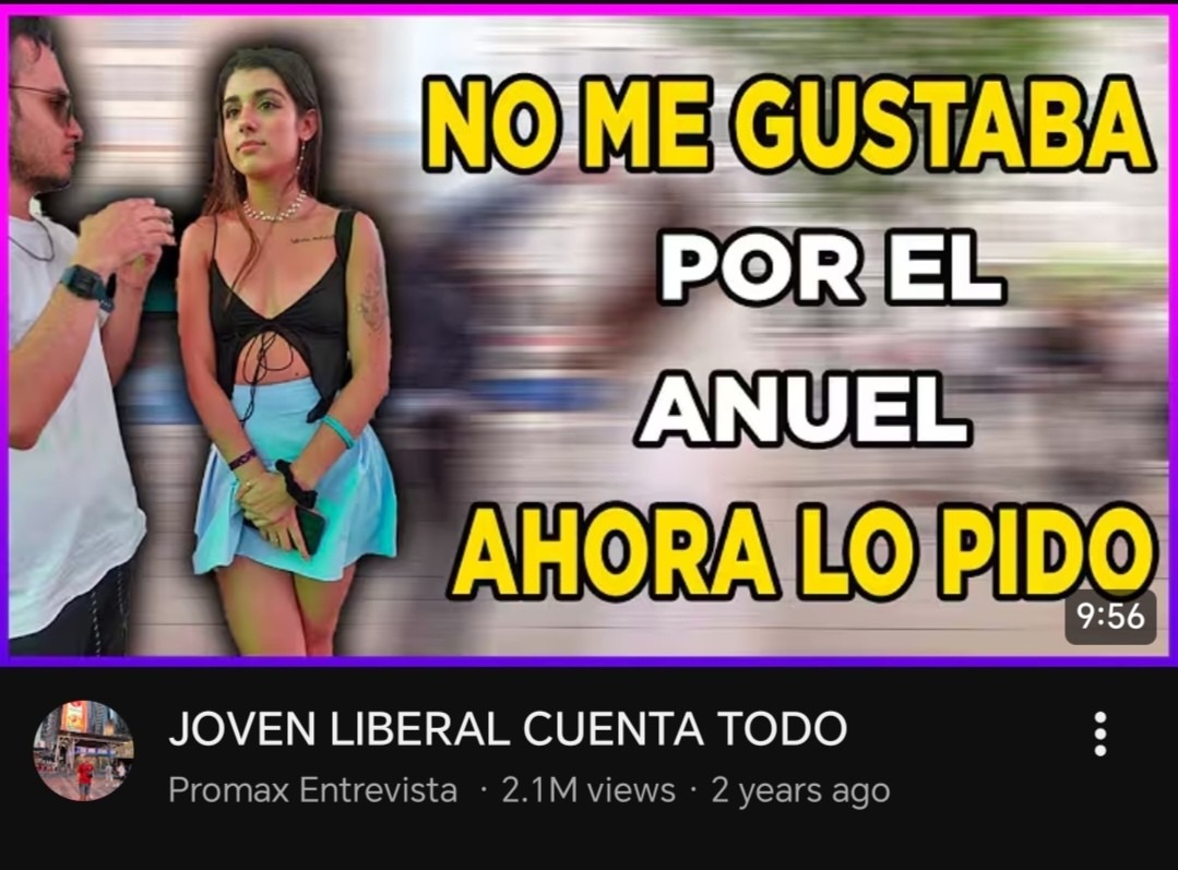 NO ME GUSTABA POR EL ANUEL AHORA LO PIDO
JOVEN LIBERAL CUENTA TODO