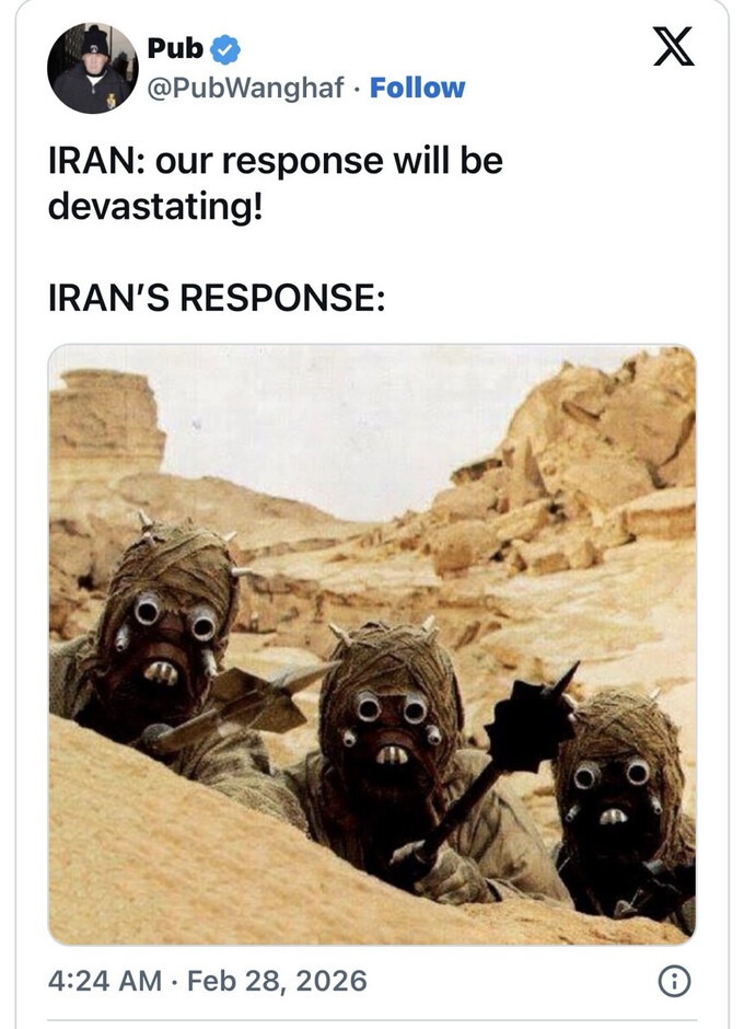 IRAN: our response will be devastating!\nIRAN'S RESPONSE: