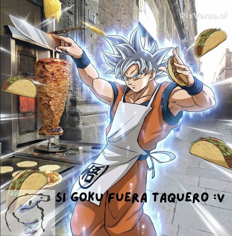 SI GOKU FUERA TAQUERO :v