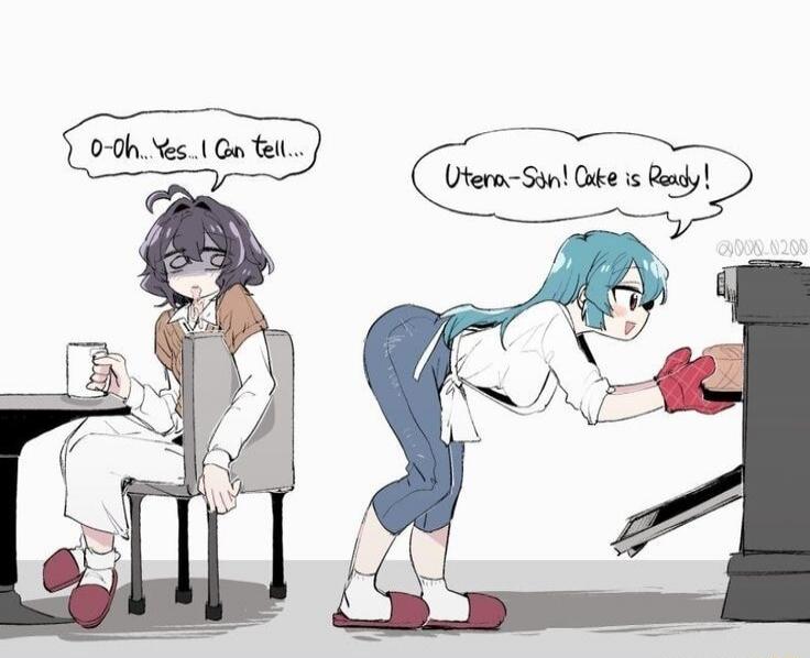 O-oh.. Yes. I can tell...
Ueno-San! Cake is Ready!