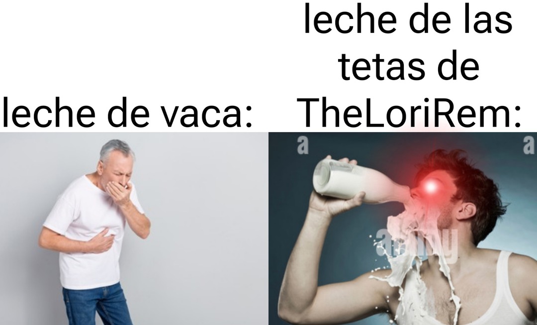 leche de vaca: leche de las tetas de TheLoriRem: