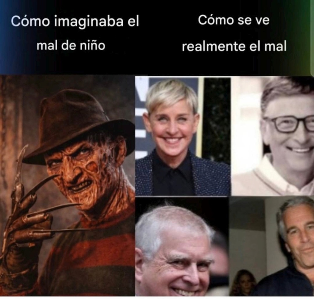 Cómo imaginaba el mal de niño
Cómo se ve realmente el mal