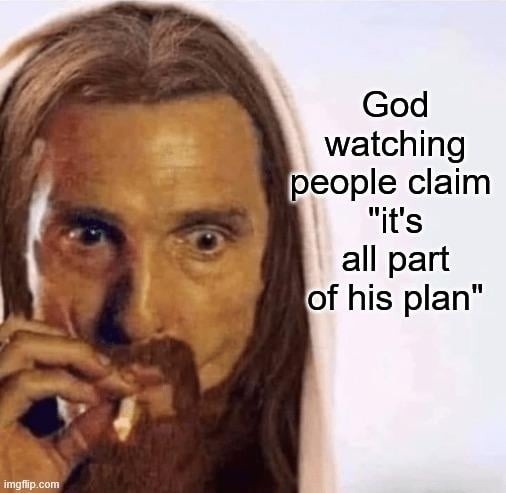 God watching people claim 