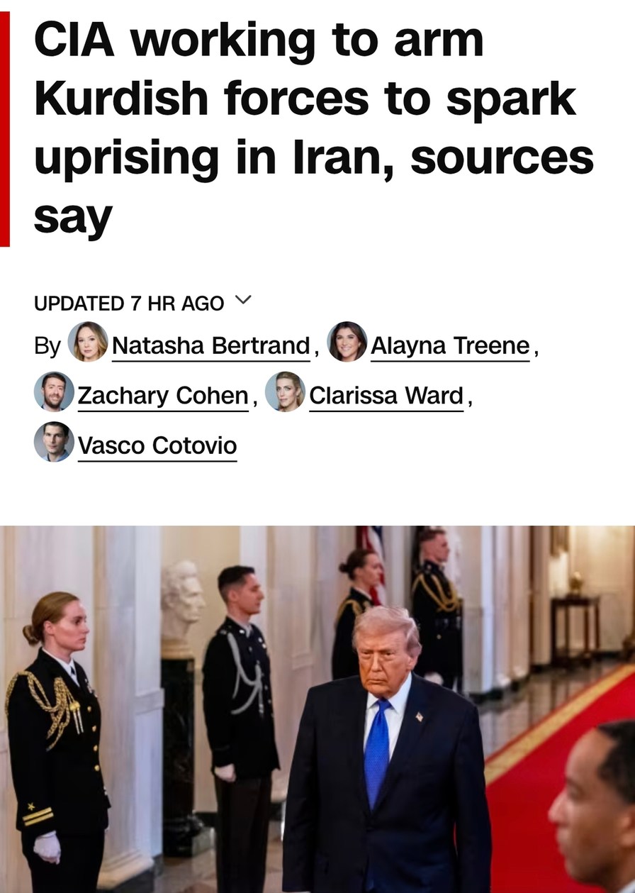 CIA working to arm Kurdish forces to spark uprising in Iran, sources say