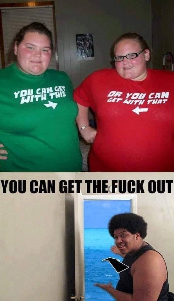 YOU CAN GET WITH THIS OR YOU CAN GET WITH THAT YOU CAN GET THE FUCK OUT