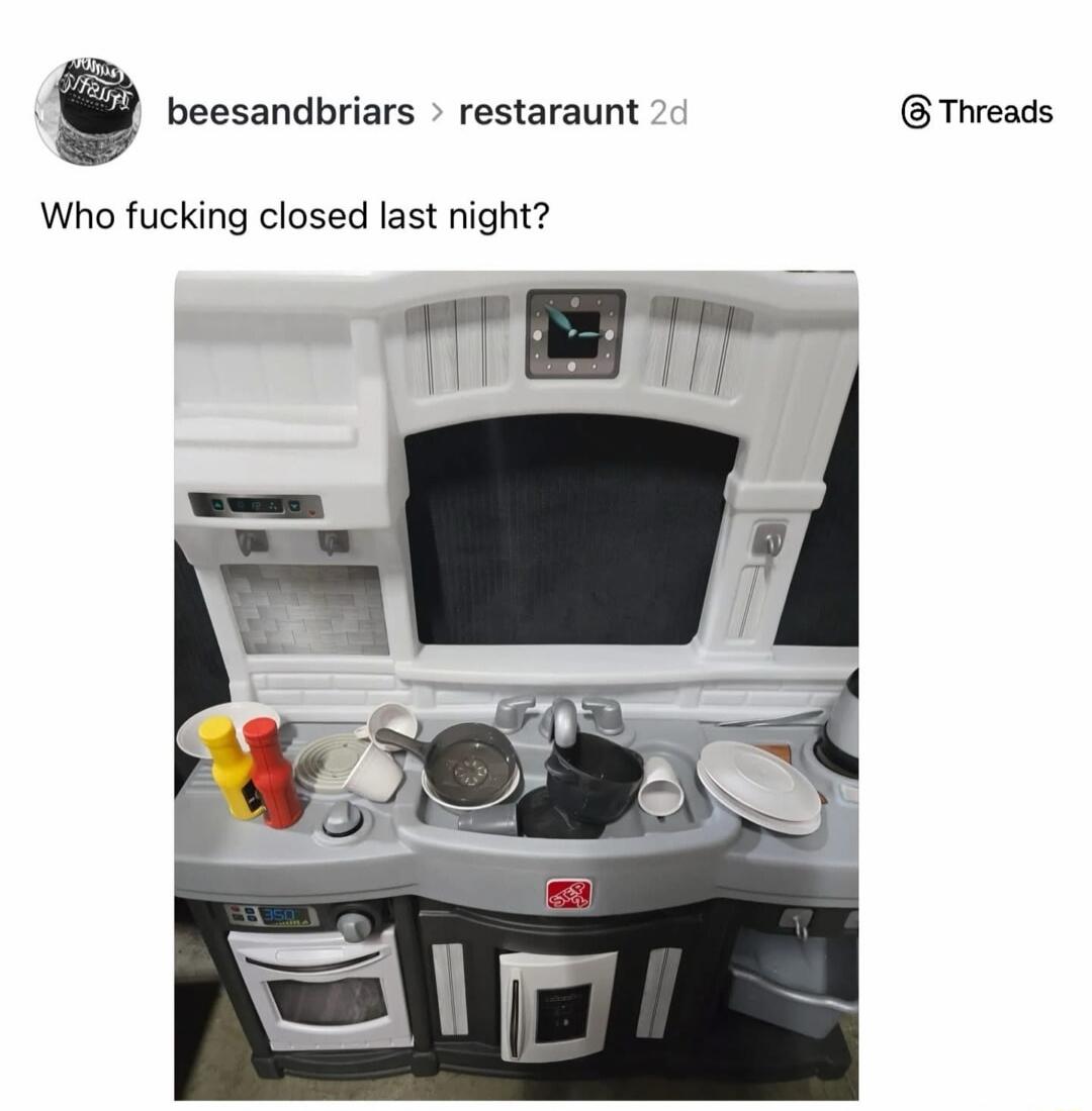 Who fucking closed last night?